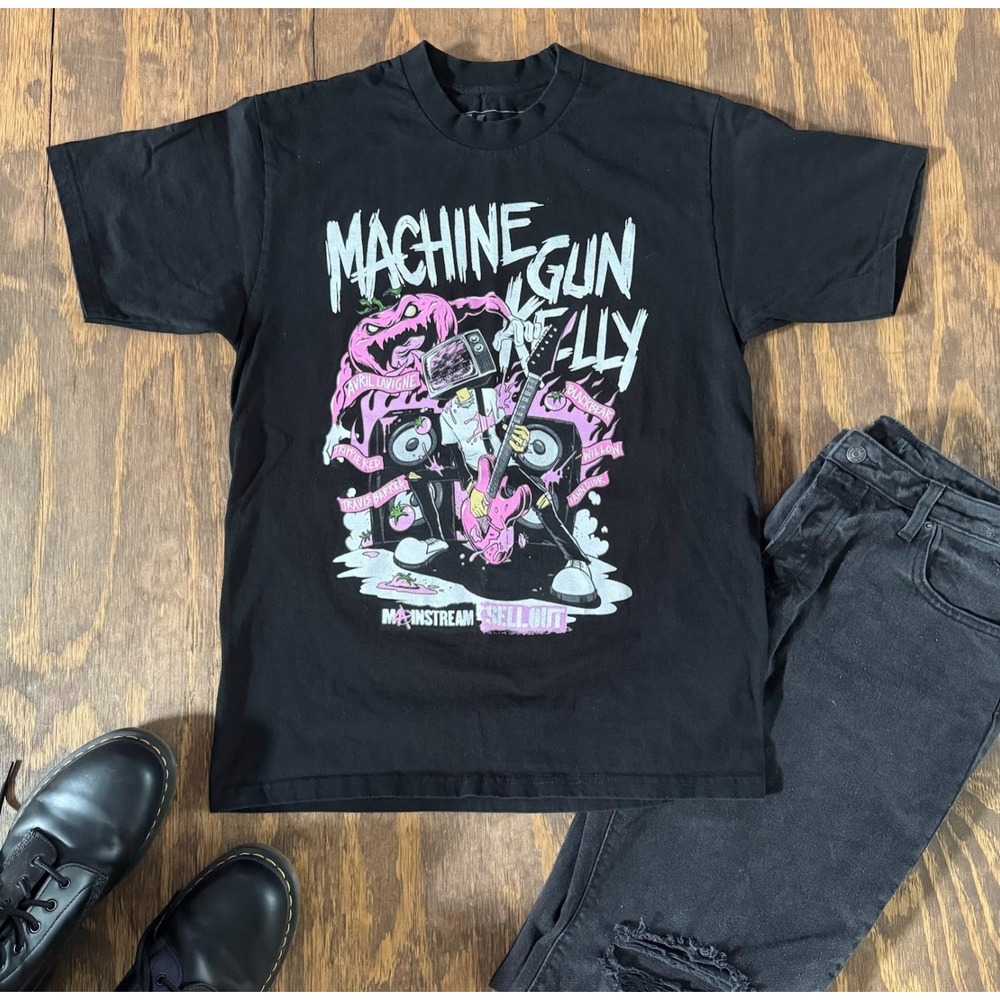 Machine Gun Kelly Mainstream Sellout 2022 Tour Shirt Large MGK Double Sided